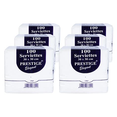 Prestige Tissues Elegent Soft Dry Wipe, 6 Pack in 1, 100 pulls per pack ...