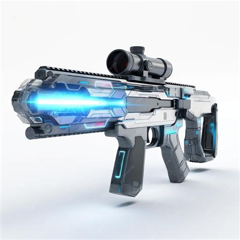 Premium Photo | Gun Futuristic Sci Fi Assault Rifle Weapon Pistol Revolver