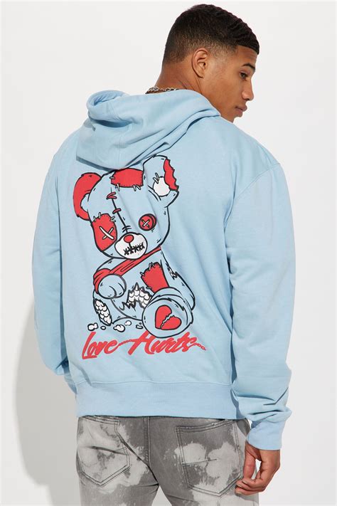Love Hurts Hoodie - Light Blue | Fashion Nova