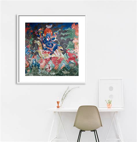 Ladakh - Thiksey Monastery Wall Painting (with Frame) – Fine Art Cart