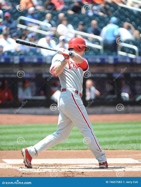 Chase Utley editorial stock photo. Image of utley, league - 74657583