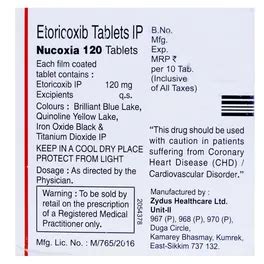 Nucoxia 120 Tablet | Uses, Side Effects, Price | Apollo Pharmacy