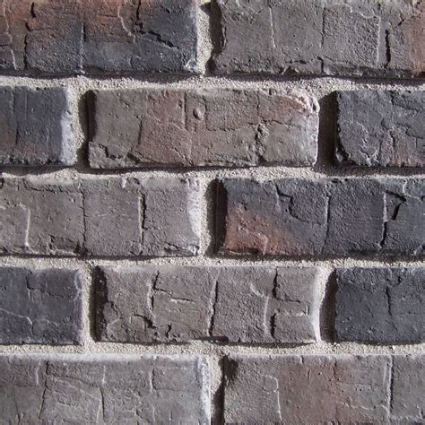 Interior Brick Veneer Wall Reclaimed Handmade Grey Brick Slip Tiles