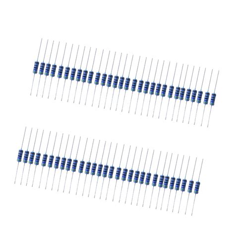 C2K 50 Pieces 1W 1 Watt Metal Film Resistor 1 Tolerance 4.7K Ohm ...
