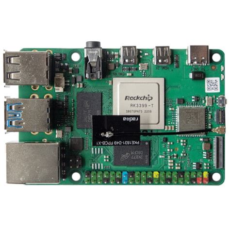 Buy Radxa ROCK 4 Model C+ 4GB Single Board Computer Rockchip RK3399-T ...