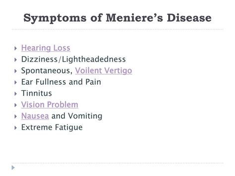 PPT - Meniere's Disease PowerPoint Presentation, free download - ID:7436493
