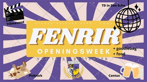 Fenrirs openingsweek, Campus Groenplaats KdG, Antwerp, 18 September to ...