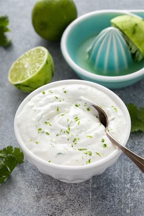 Super Easy Lime Crema - Lemon Blossoms