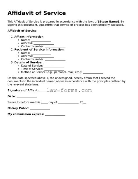 Image result for Process Server Affidavit of Service Form