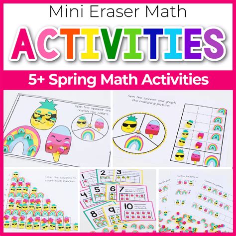 Mini Eraser Math Pack: Spring Theme - Life Over C's Club