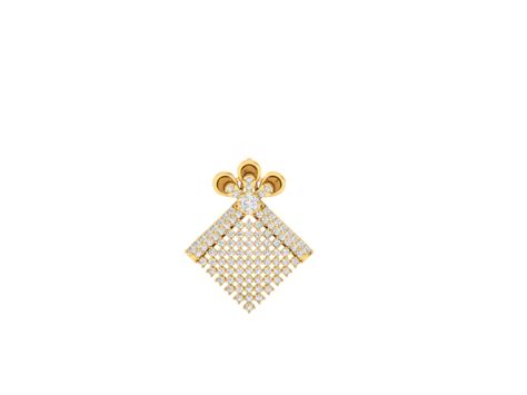 Elegant Diamond Geometric Design Pendant – WhiteCut Diamonds