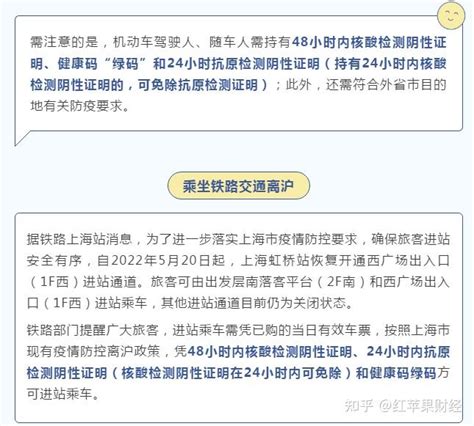 上海关于“离沪”返乡的最新规定 - 知乎