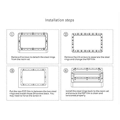 Buy 5Pcs FEP Release Film for ELEGOO Mars/Anycubic Photon/Wanhao ...