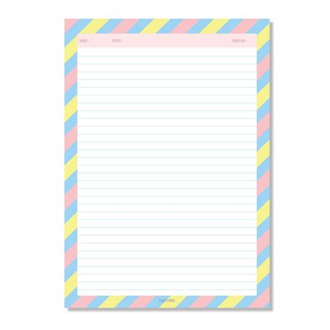 Designer A4 Project Papers For Students – Fun Lines
