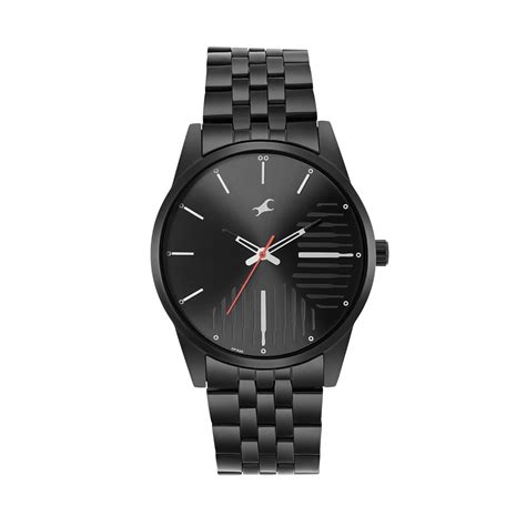 Fastrack Stainless Steel Analog Black Dial Men Casual Watch