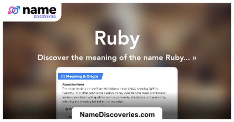 Image result for Ruby Name