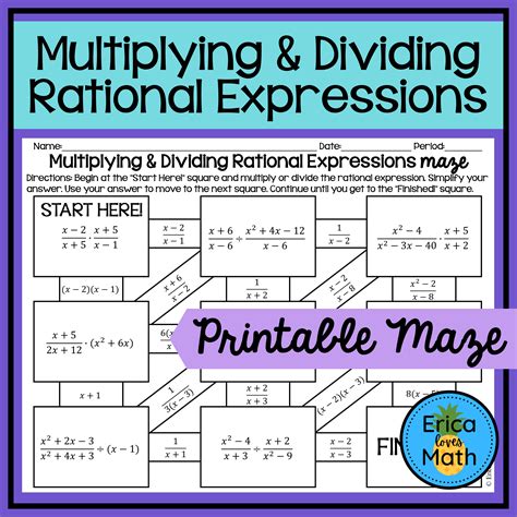 Quiz & Worksheet - Multiplying & Dividing Rational Expressions ...