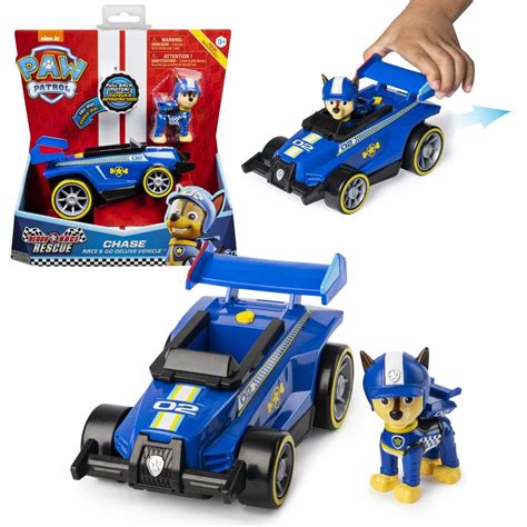 Paw Patrol, Ready, Race, Rescue Chase’s Race & Go Deluxe Vehicle with ...