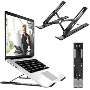ELV Direct Tabletop Laptop Stand for Desk, Adjustable Portable Aluminum ...