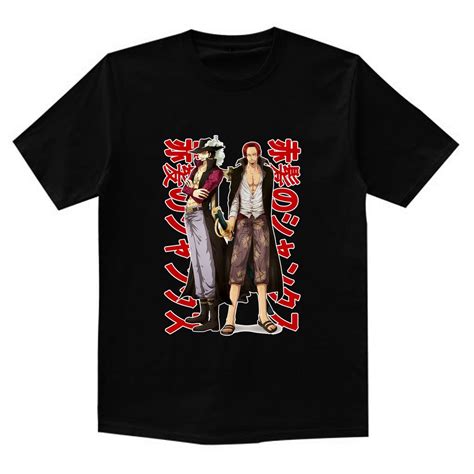 Jual KAOS ANIME SHANK LE ROUX TOPI JERAMI BAJAK LAUT MONKEY MANGA LUFFY ...