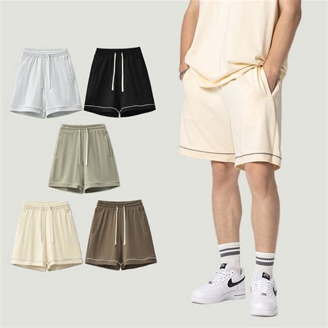 Wholesale Custom 2024 Summer New 310GSM 100% Cotton Shorts 5 Colors Men ...