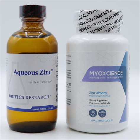 Aqueous Zinc for Zinc Taste Test – Myoxcience
