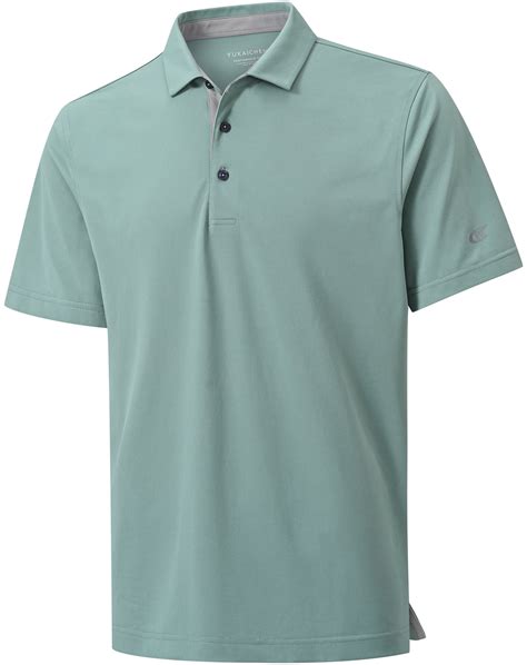Mens Polo Shirts Short Sleeve Casual Solid Stylish Dry Fit Performance ...