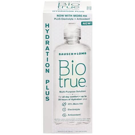 Biotrue Hydration Plus Multi-Purpose Contact Lens Solution With Lens ...