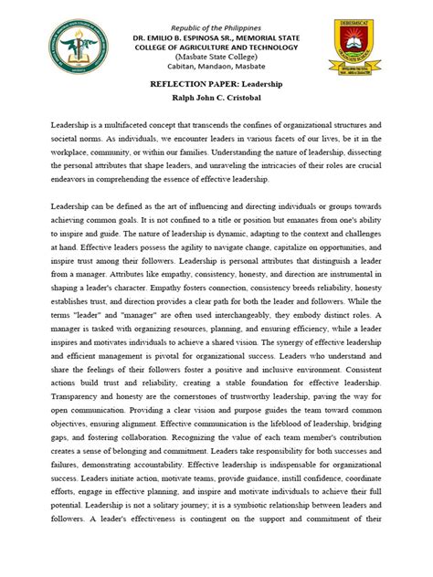 Image result for Leadership Paper