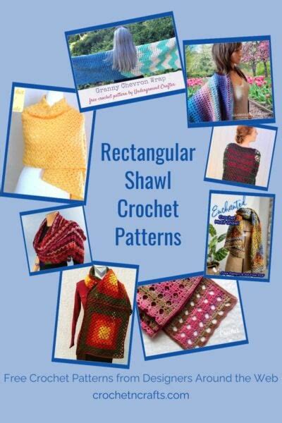 Crochet Rectangular Shawl 的图像结果