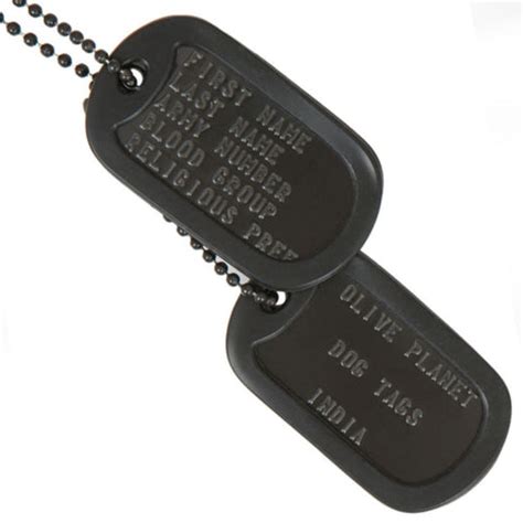 Buy the Best Custom Made Army Dog Tags in India | Olive Planet – tagged ...