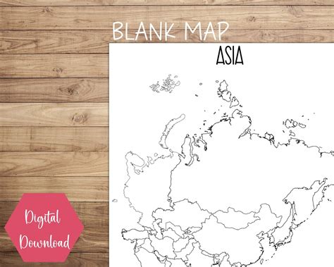Image result for Asia Map Printable
