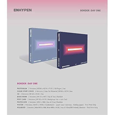 CJ ENM ENHYPEN Border Day One Mini Album Vol.1 Dusk version India | Ubuy
