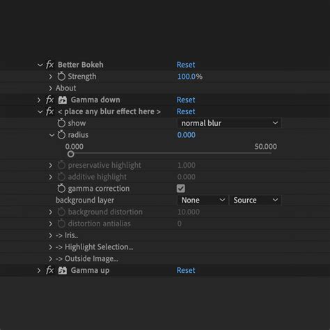 After Effects Bokeh Tutorial 的图像结果