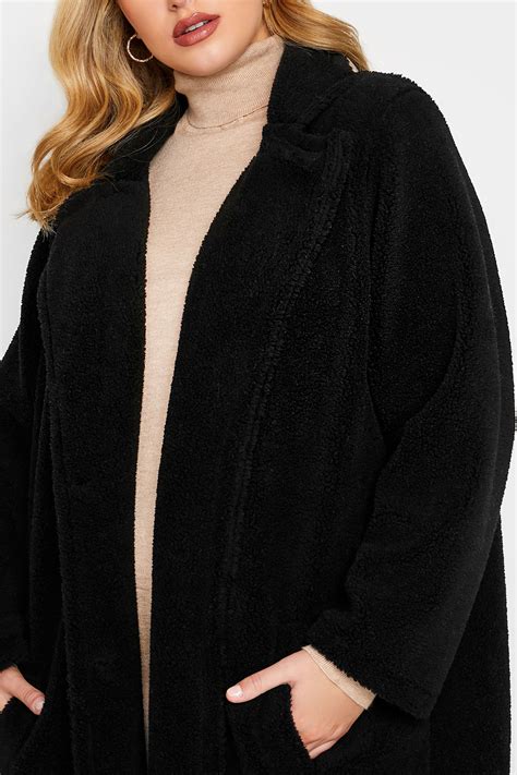 YOURS Plus Size Black Faux Fur Coat | Yours Clothing