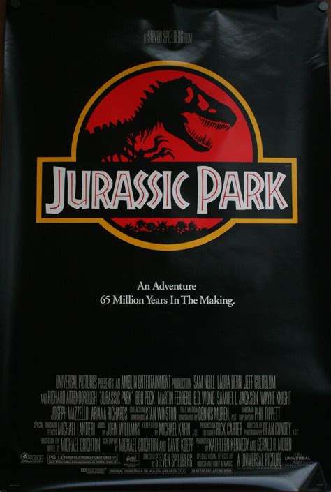 Jurassic Park 1993 Movie Poster