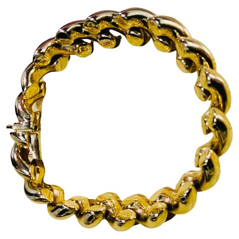 Italian 14k Gold San Marco Bracelet at 1stDibs | san marco bracelet ...