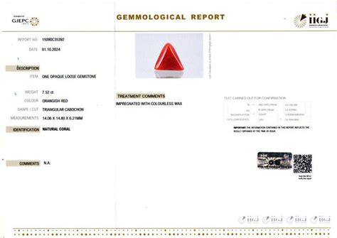 Red Coral - 7.52 Carats (Pavalam) Stone at Best Price | Mewar Gem Art