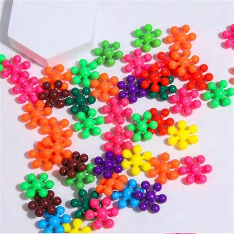 50/100PCS Snowflake Interlocking Building Block Toy Creative Stress ...