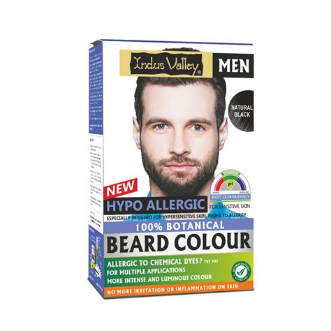 Buy INDUS VALLEY 100% Botanical Hypo Allergic Aqua Beard Colour - Black ...