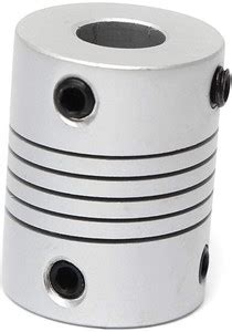 INVENTO 1Pcs 8x8mm Motor Jaw Shaft Coupler Aluminum 8mm Flexible ...
