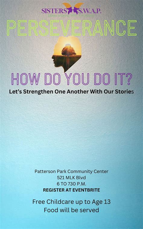 Perseverance - How Do You Do It?, 521 Dr. Martin Luther King Jr. Blvd ...