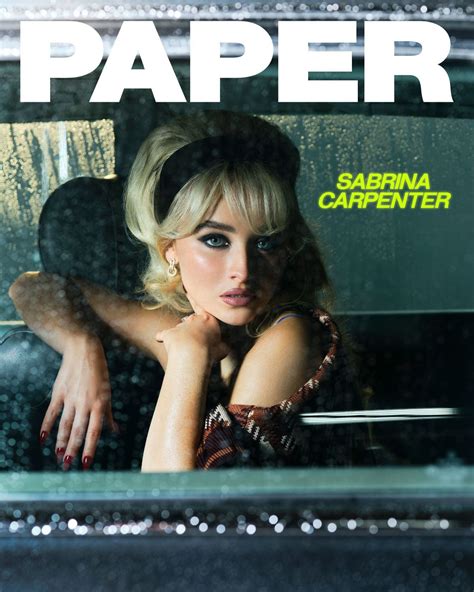SABRINA CARPENTER for Paper Magazine, August 2024 – HawtCelebs