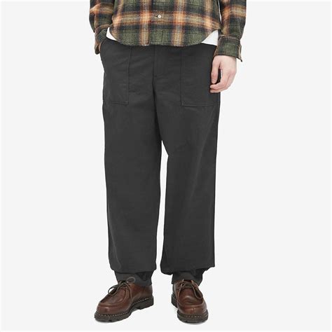 Universal Works Men's Fatigue Pants in Black Universal Works