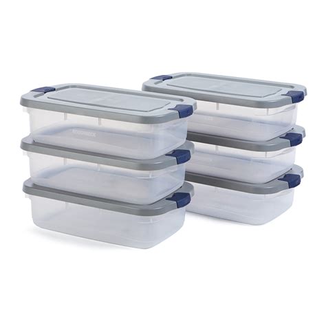 Rubbermaid Roughneck Clear 31 Qt/ 7.75 Gal Storage Containers, Pack of ...