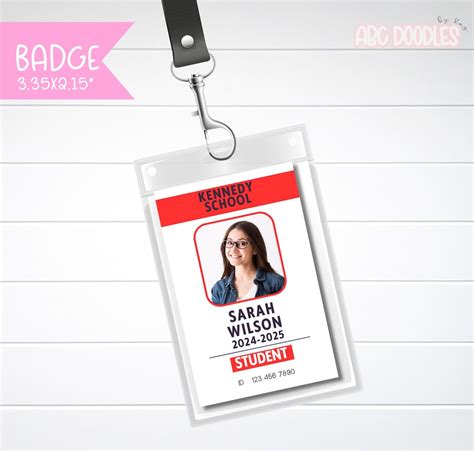 Homeschool ID Card | EDITABLE Identification Card | Student ID Badge ...
