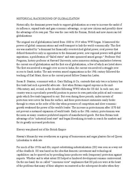 Historical Background of Globalization 的图像结果