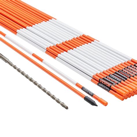 VEVOR Driveway Markers, 30 PCS 48 inch, 0.31 inch Diameter, Orange ...