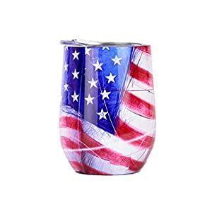 Buy Stainless Steel Stemless Wine Glass With Lid Water cup, Creative ...