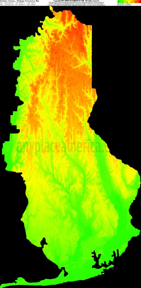 Free Baldwin County, Alabama Topo Maps & Elevations